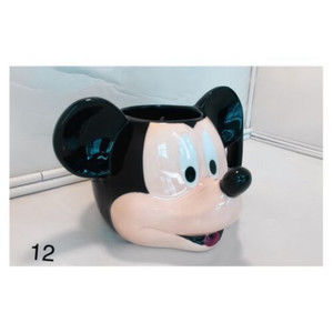 Disney Mickey Mouse Mug Head Face Figure Ceramic Coffee Cup